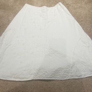J. Jill White A-Line Skirt